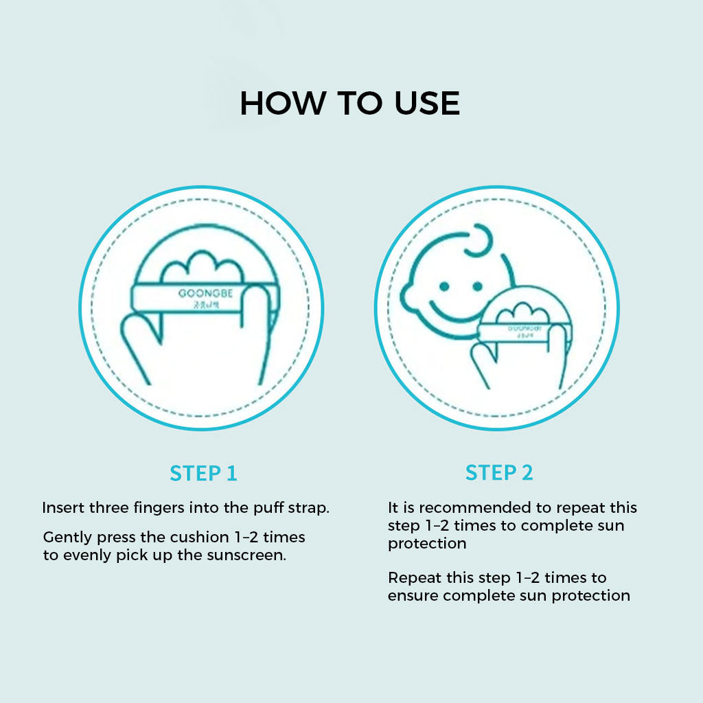 GOONGBE Baby Moisture Sun Cushion SPF50+ PA++++ 14g
