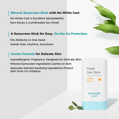 GOONGBE Fresh Sun Stick SPF50+ PA++++ 19g