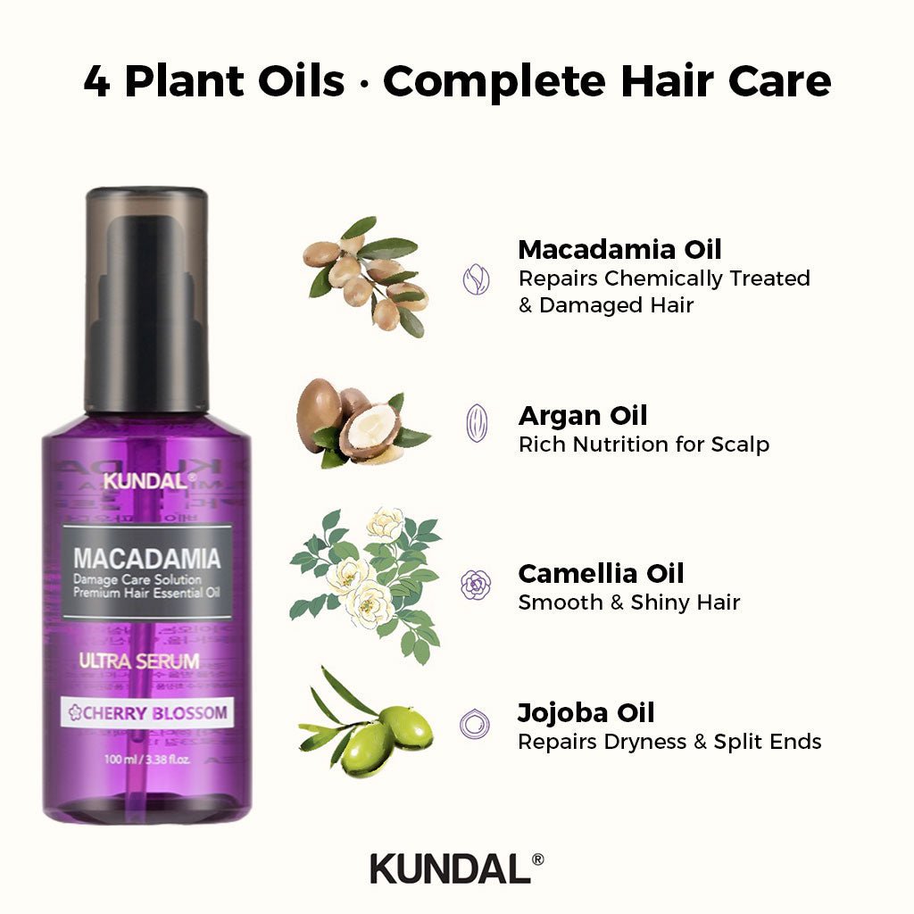 KUNDAL Damage Care Solution Premium Essential Oil Hair Serum 100ml