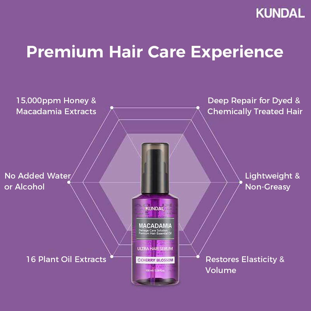 KUNDAL Damage Care Solution Premium Essential Oil Hair Serum 100ml