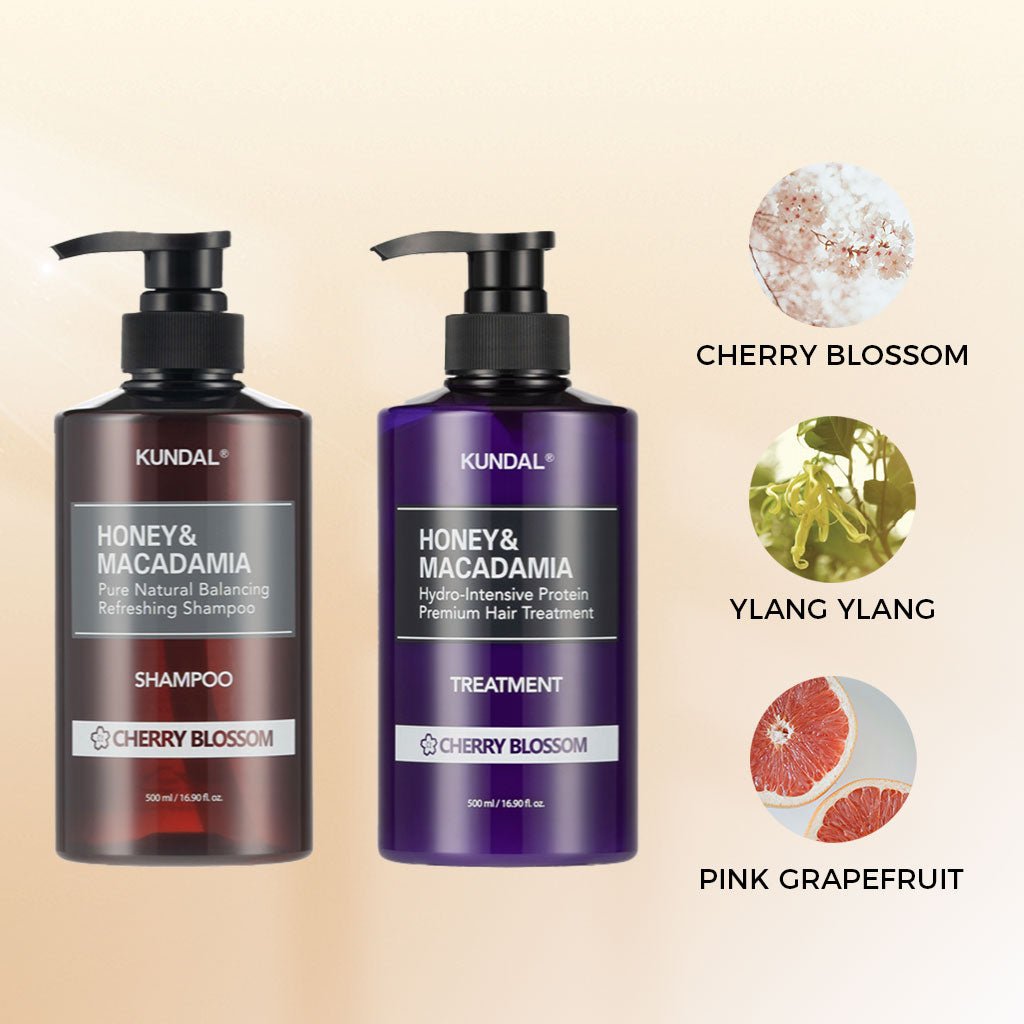 KUNDAL Macadamia Shampoo & Hair Treatment Set